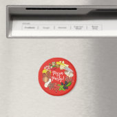 Pizza Party Toppings Italiaans Eten Pizzeria Pie Magneet (Insitu (Vaatwasser))