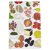 Pizza Party Toppings Italiaans Eten Pizzeria Pie Medium Cadeauzakje (Achterkant)