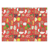 Pizza Party Toppings Italiaans Eten Pizzeria Pie Tafelkleed (Voorkant (Horizontaal))