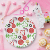 Pizza Party toppings paper bord (Feest)