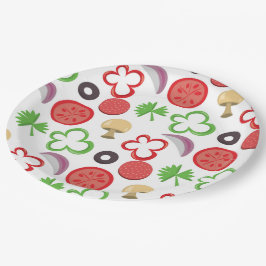 Pizza Party toppings paper bord