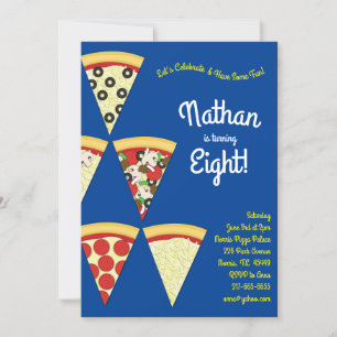 Pizza Party Various Pizza Slices Kaart