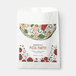 Pizza Party Verjaardag Favoriet Tassen Bedankzakje