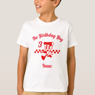 Pizza Party Verjaardag Kinder Tshirt