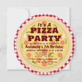 Pizza Party Verjaardag Kinderen Verjaardag Kaart (Voorkant)