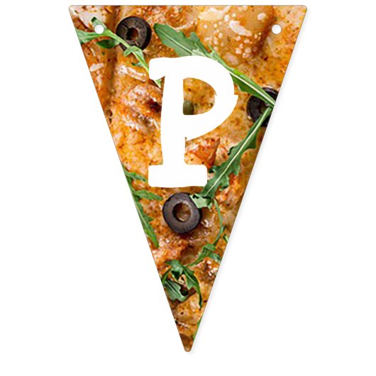 Pizza Party Verjaardag Vlag Banner (Derde vlag)
