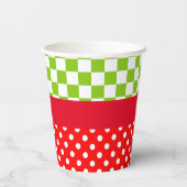 Pizza Party Verjaardagsfeestje Papieren Bekers (Achterkant)