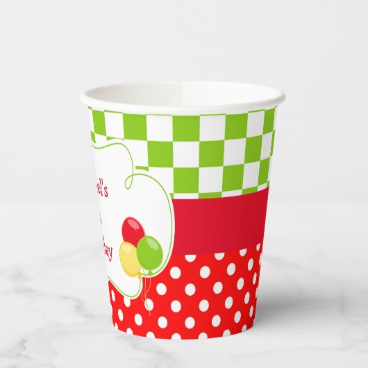 Pizza Party Verjaardagsfeestje Papieren Bekers (Links)