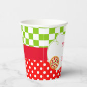 Pizza Party Verjaardagsfeestje Papieren Bekers (Rechts)