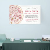 Pizza Party | Vrijgezellenfeest banner (Beurs)