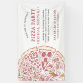 Pizza Party | Vrijgezellenfeest banner (Verticaal)