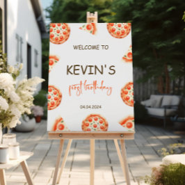 Pizza Party Welkomstbord Pizza Verjaardag Welkom Poster