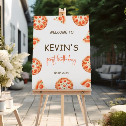 Pizza Party Welkomstbord Pizza Verjaardag Welkom Poster