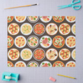 Pizza, pasta, heerlijk Italiaans voedsel Tissuepapier (Craft)