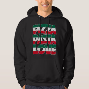 Pizza Pasta Liefde Grafisch Italiaans-Amerikaans H Hoodie