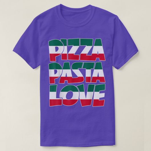 Pizza Pasta Love Graphic Design T-shirt (Design voorkant)