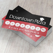 Pizza Pasta Restaurant Black & Red Loyalty