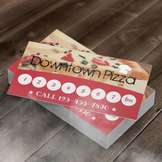 Pizza Pasta Restaurant Custom Photo Loyalty