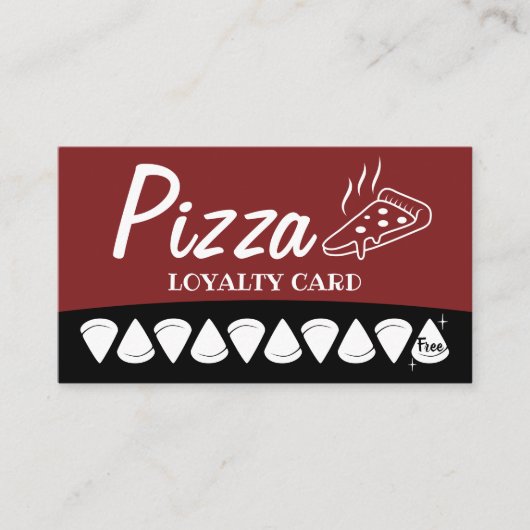Pizza Pasta Restaurant Loyalty Punch (Voorkant)