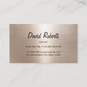 Pizza Pasta Restaurant Modern Gold Loyalty Punch (Achterkant)