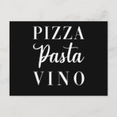 Pizza Pasta Vino Briefkaart (Voorkant)