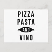 Pizza Pasta Vino Briefkaart (Voorkant)