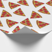 pizza patrón trozos cadeaupapier (Hoek)