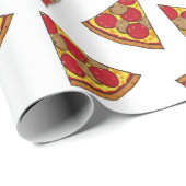 pizza patrón trozos cadeaupapier (Rol Hoek)