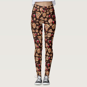 Pizza Patroon Broek Leggings