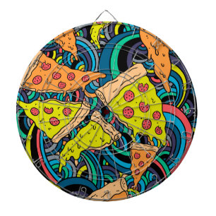 Pizza patroon dartbord