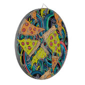 Pizza patroon dartbord (Voorkant Links)