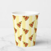 Pizza patroon inpakpapier papieren bekers (Links)