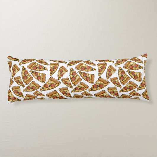 Pizza Patroon lichaam kussens (Achterkant)