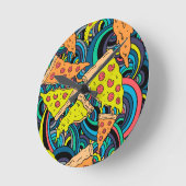 Pizza patroon ronde klok (Hoek)