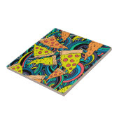 Pizza patroon tegeltje (Zijkant)