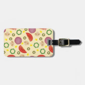 Pizza Pattern 2 Bagagelabel (Voorkant horizontaal)