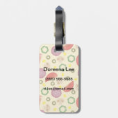 Pizza Pattern 2 Bagagelabel (Achterkant verticaal)