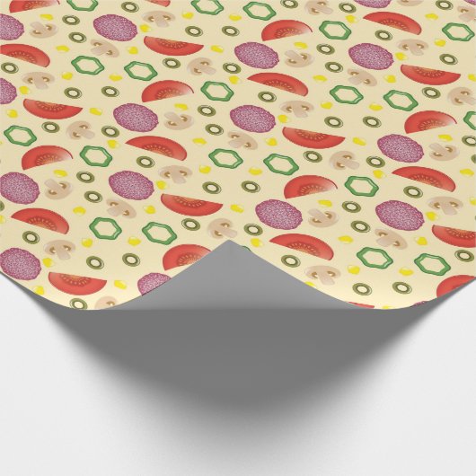 Pizza Pattern 2 Cadeaupapier (Hoek)