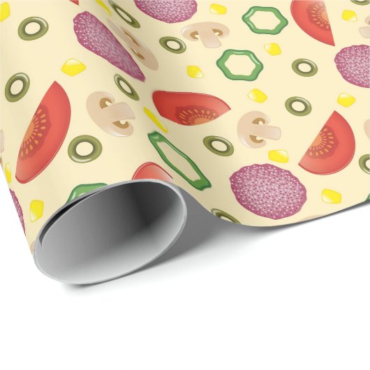 Pizza Pattern 2 Cadeaupapier (Rol Hoek)