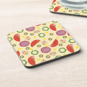 Pizza Pattern 2 Drankjes Onderzetter (Linkerzijde)