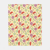 Pizza Pattern 2 Fleece Deken (Voorkant)