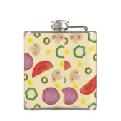 Pizza Pattern 2 Heupfles (Achterkant)