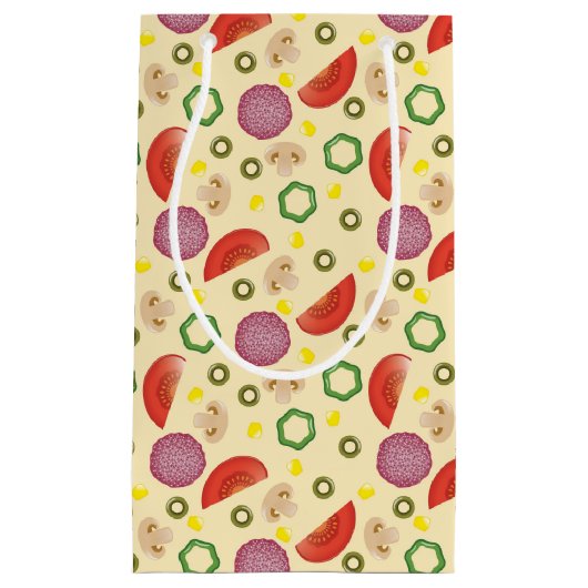 Pizza Pattern 2 Klein Cadeauzakje (Voorkant)