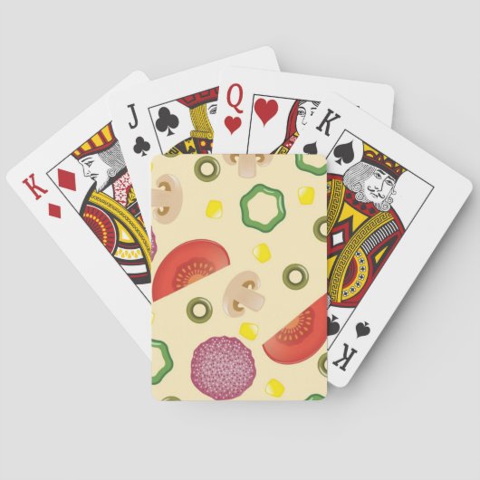 Pizza Pattern 2 Pokerkaarten (Achterkant)
