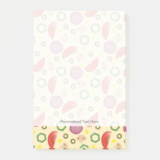 Pizza Pattern 2 Post-it® Notes (Voorkant)