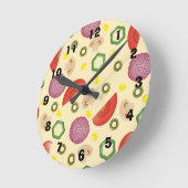 Pizza Pattern 2 Ronde Klok (Hoek)