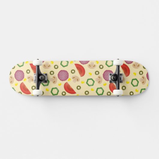 Pizza Pattern 2 Skateboard (Horizontaal)