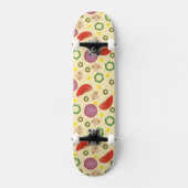 Pizza Pattern 2 Skateboard (Voorkant)