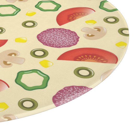 Pizza Pattern 2 Snijplank (Hoek)