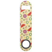 Pizza Pattern 2 Speed Flessenopener (Voorkant)